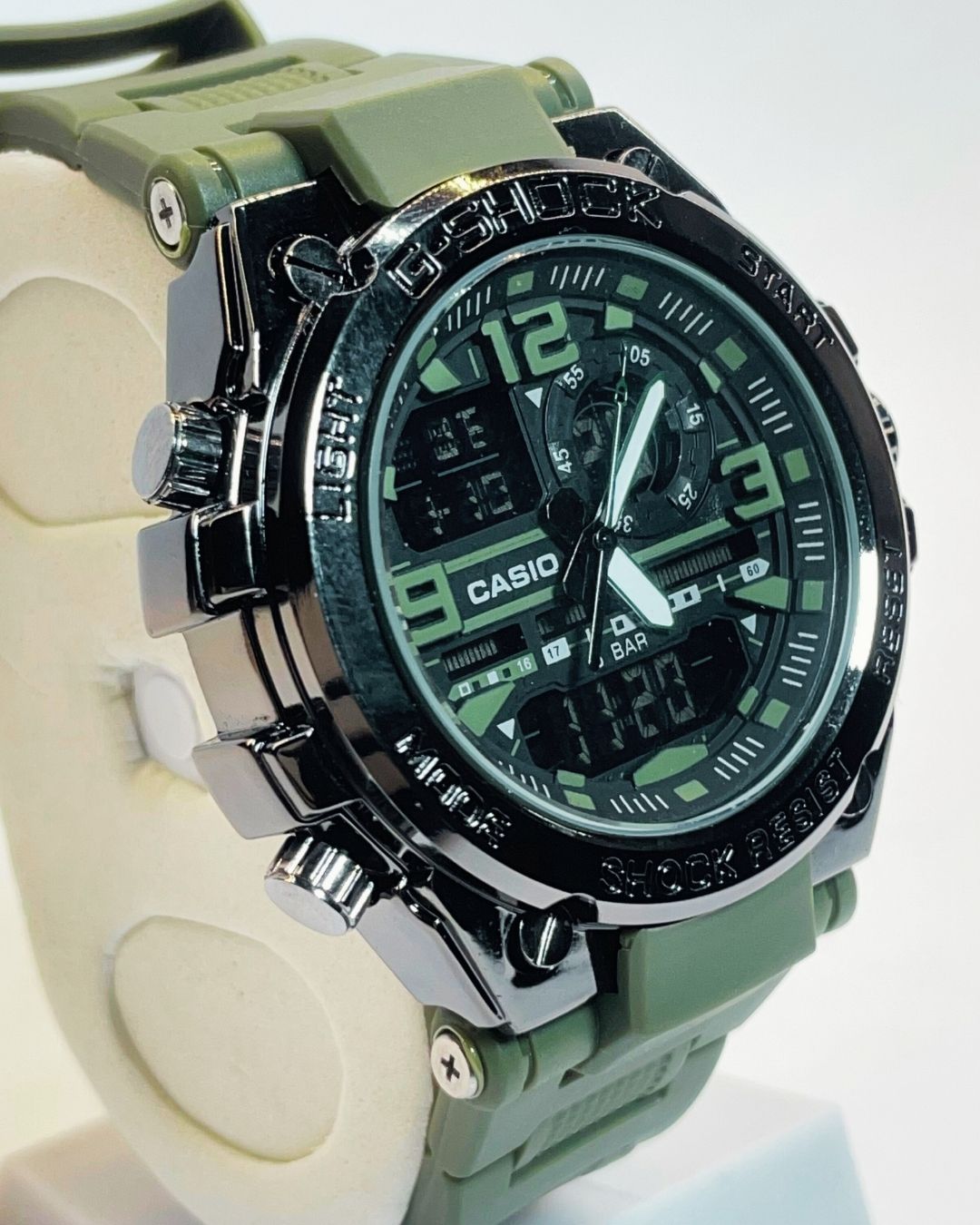 G-Shock GST-W300 (Green) Rubber Straps – Elegant, Comfortable & Premium | FineOclock
