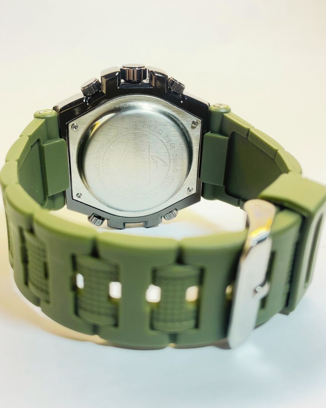 G-Shock GST-W300 (Green) Rubber Straps – Elegant, Comfortable & Premium | FineOclock