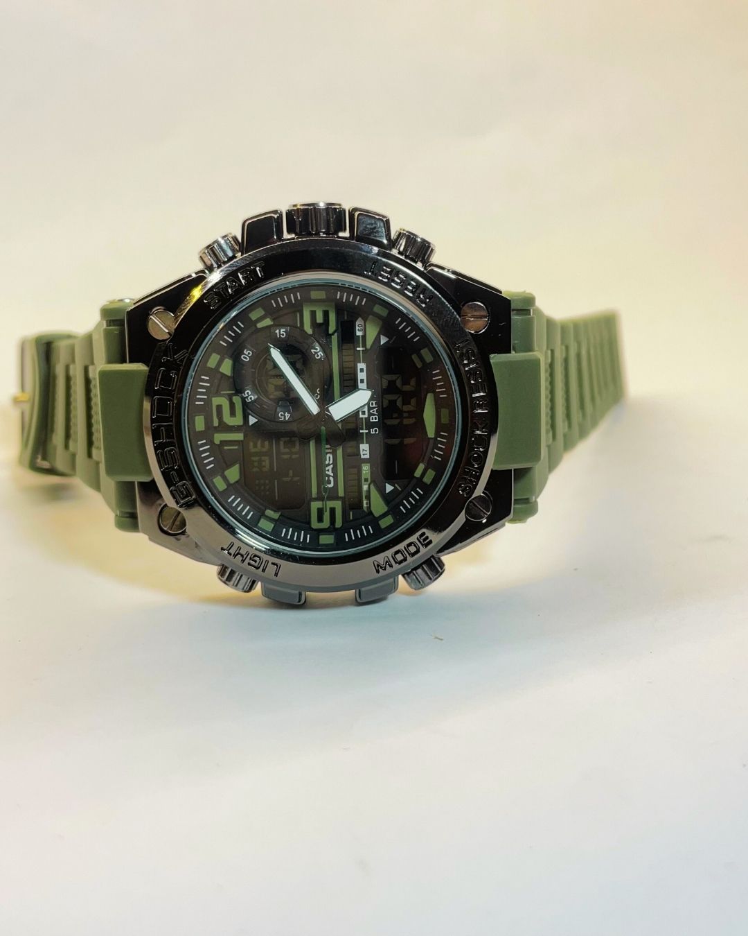 G-Shock GST-W300 (Green) Rubber Straps – Elegant, Comfortable & Premium | FineOclock