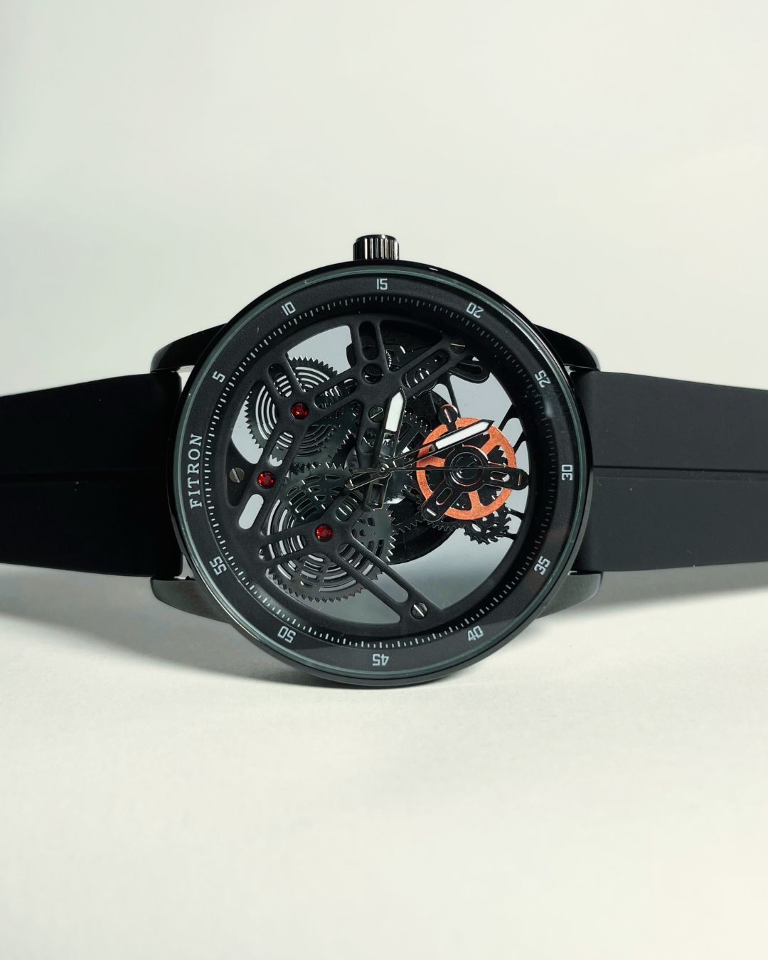 Fitron Black Edition Rubber Straps β Elegant, Comfortable & Premium | FineOclock