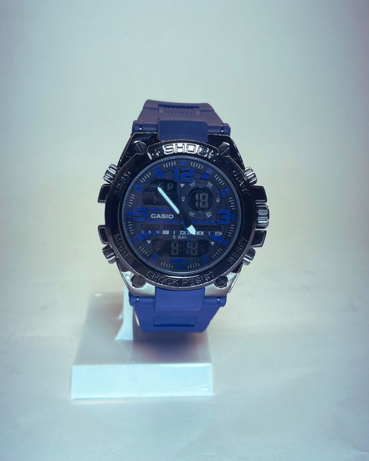 G-Shock GST-W300 (Blue) Rubber Straps – Elegant, Comfortable & Premium | FineOclock